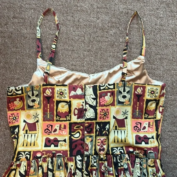 NWT PUG Jenny Dress Tiki Tiles print - Picture 5 of 5